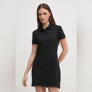 Lacoste Women's Classic Black Polo Dress